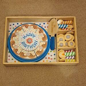 Wooden Birthday Cake Play Set